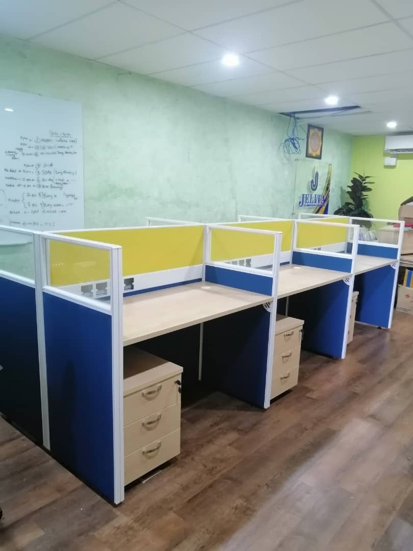 MODULAR CUBICLE OFFICE CONCEPT / SIZE: W1500MM X H1200MM FOR 4SEATER
