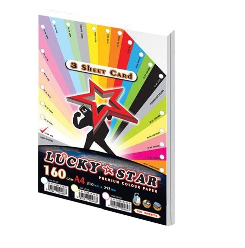 3 Sheet Card A4 160gsm