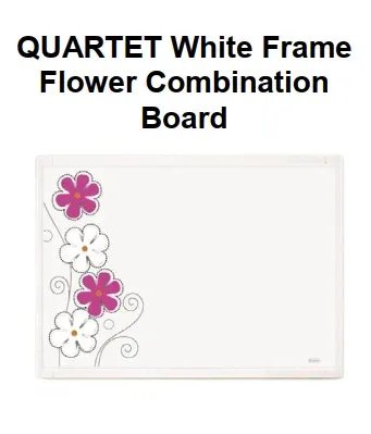 Genuine Malaysia Quartet Warranty - QUARTET White Frame Flower Combination Board QBD30000