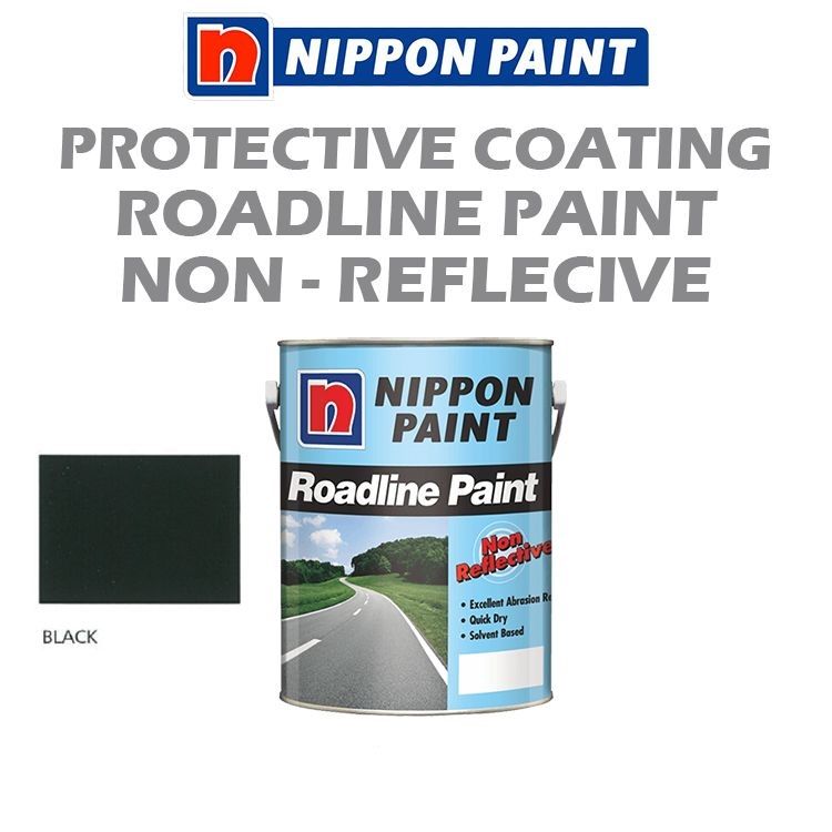 NIPPON HIGH PERFORMANCE PROTECTIVE COATING - NON-REFLECTIVE ROADLINE PAINT - BLACK
