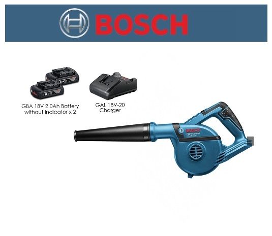 Bosch (Genuine New) GBL 18V Cordless Blower Set [Combo Set - 2 Battery]