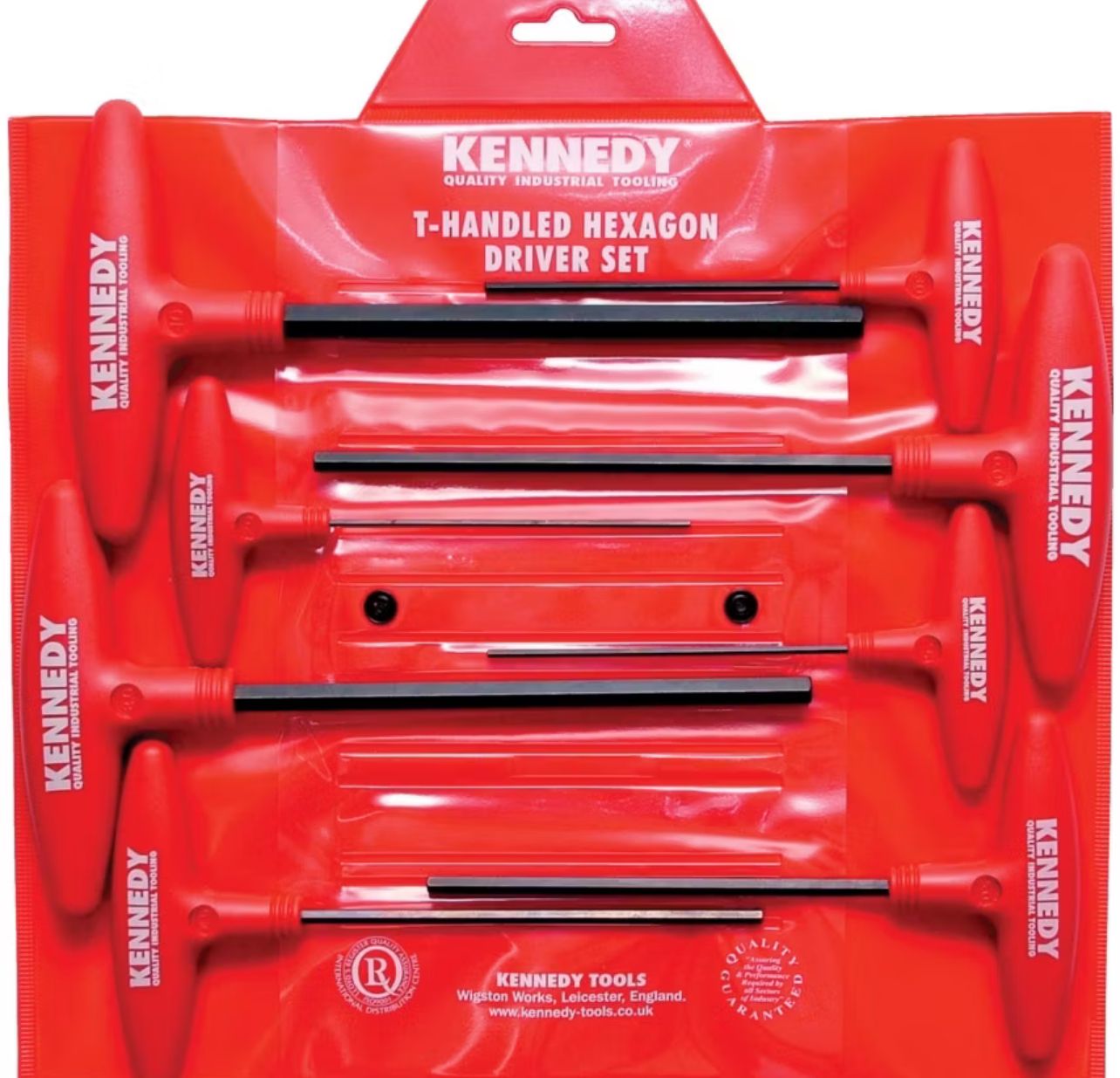 KENNEDY METRIC T-HANDLE HEXAGON DRIVER SET (8-PCE) KEN6016470K