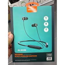 abodos AS-WH08 WH12 Neckband Sport Wireless Earphone Ear Hook High Battery Capacity Bluetooth 5.0