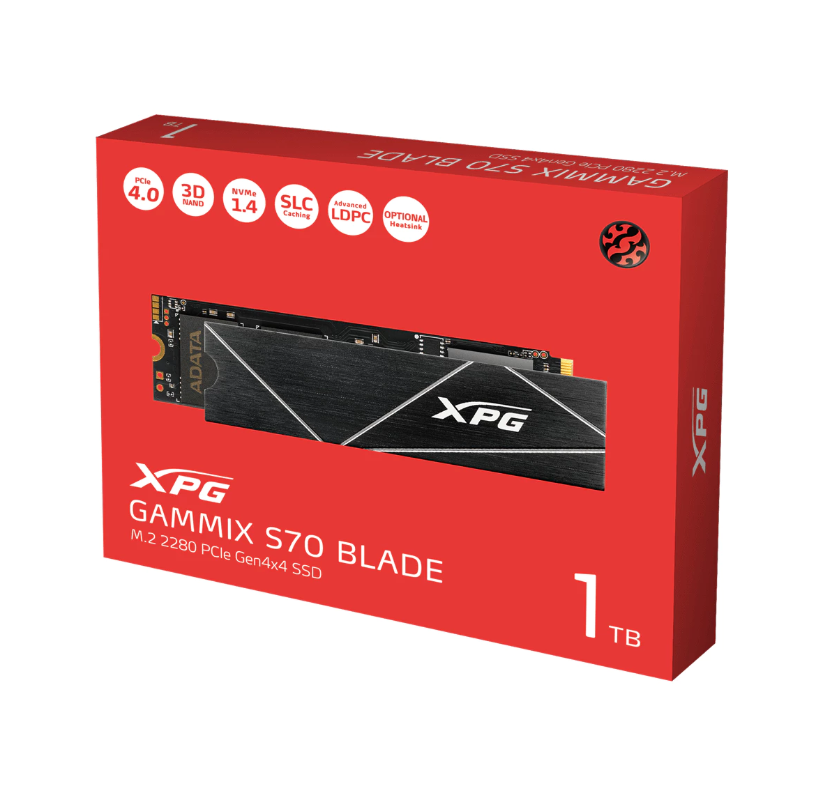 ADATA XPG GAMMIX S70 BLADE PCIe Gen4x4 M.2 2280 SSD (1TB / 2TB)