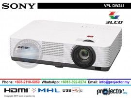 SONY VPL-DW241 3100 LUMENS WXGA PROJECTOR