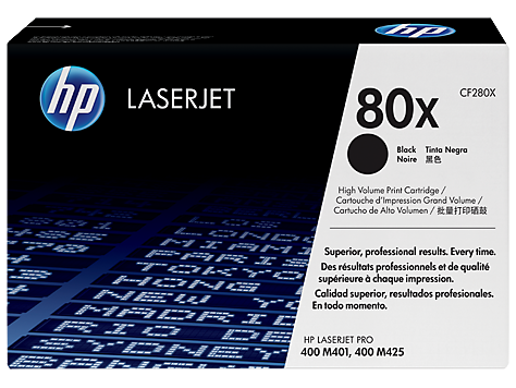 HEWLETT PACKARD HP 80X High Yield Black Original LaserJet Toner Cartridge (CF280X)