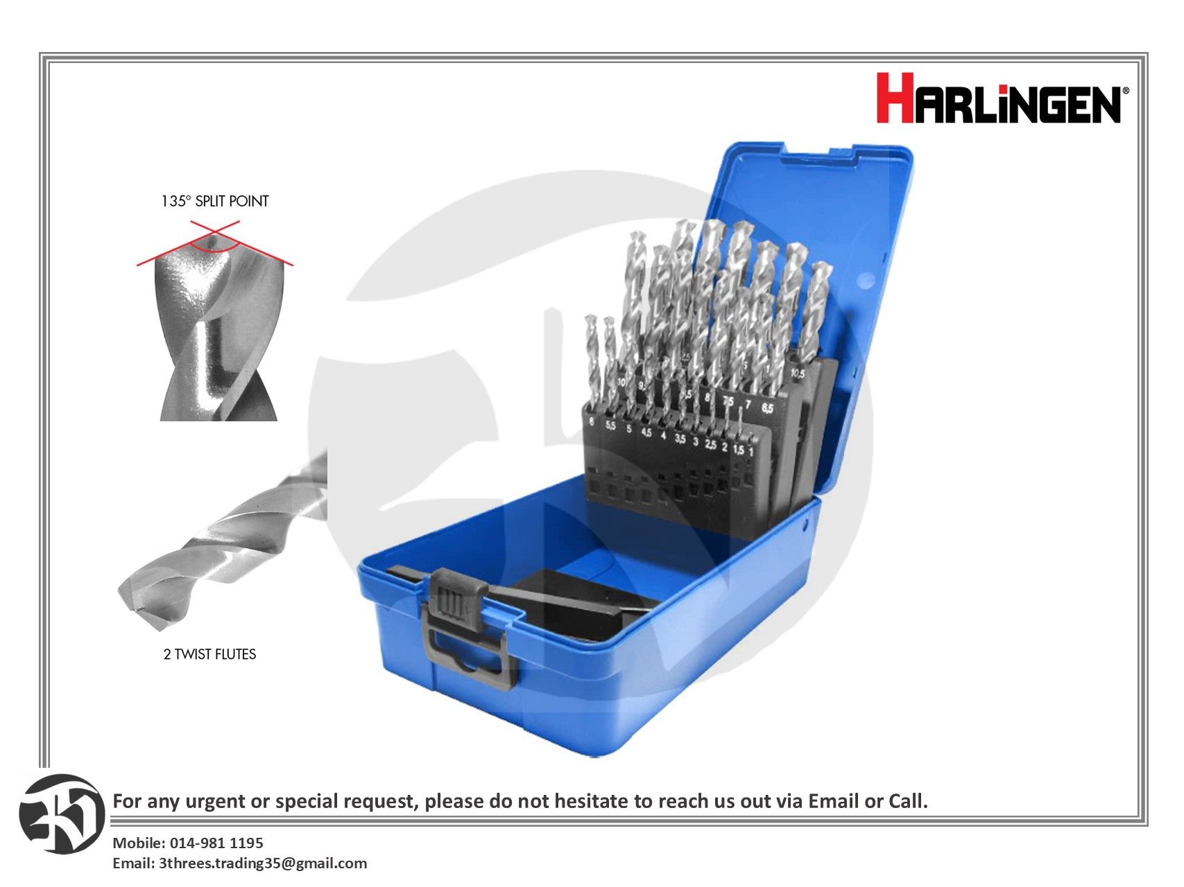 Remax Harlingen 25Pcs HSS Twist Drill Bit Set