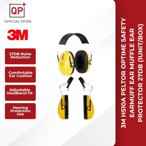 3M H510A PELTOR OPTIME SAFETY EARMUFF EAR MUFFLE EAR PROTECTOR 27DB (1UNIT/BOX) l 耳罩-3M™ H510P3E