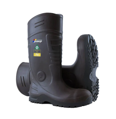 SAFETY RUBBER BOOTS WITH STEEL TOE ANTI-SLIP SOLE SIZE: 8