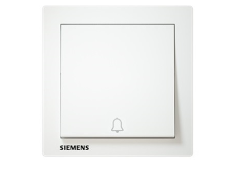 SIEMENS RELFA 5TD1312-3PC01 1GANG BELL PRESS SWITCH (WHITE)