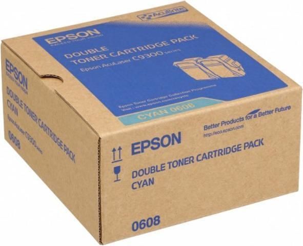 Genuine Malaysia Epson Warranty Epson - Epson C13S050608 Double Pack Cyan Toner
