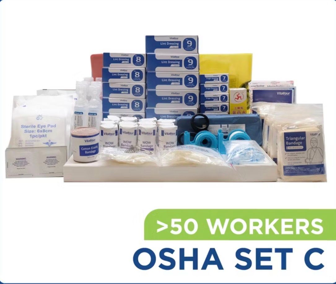 First Aid Kit (REFILL SET) OSHA C 173pcs (Above 50 Workers)