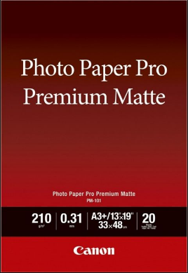 CANON Photo Paper Pro Premium Matte Paper (210g/m2) PM-101 A4 (20 sheets)