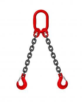 RS Pro *RS Pro 2 legged Chain Lifting Sling - 1.6t x 2m