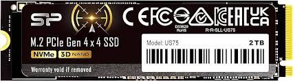 SILICON POWER NVME PCIE GEN4X4 M.2 2280 SSD (1TB/2TB) US75 SOLID STATE DRIVES (5YEARS WARRANTY)