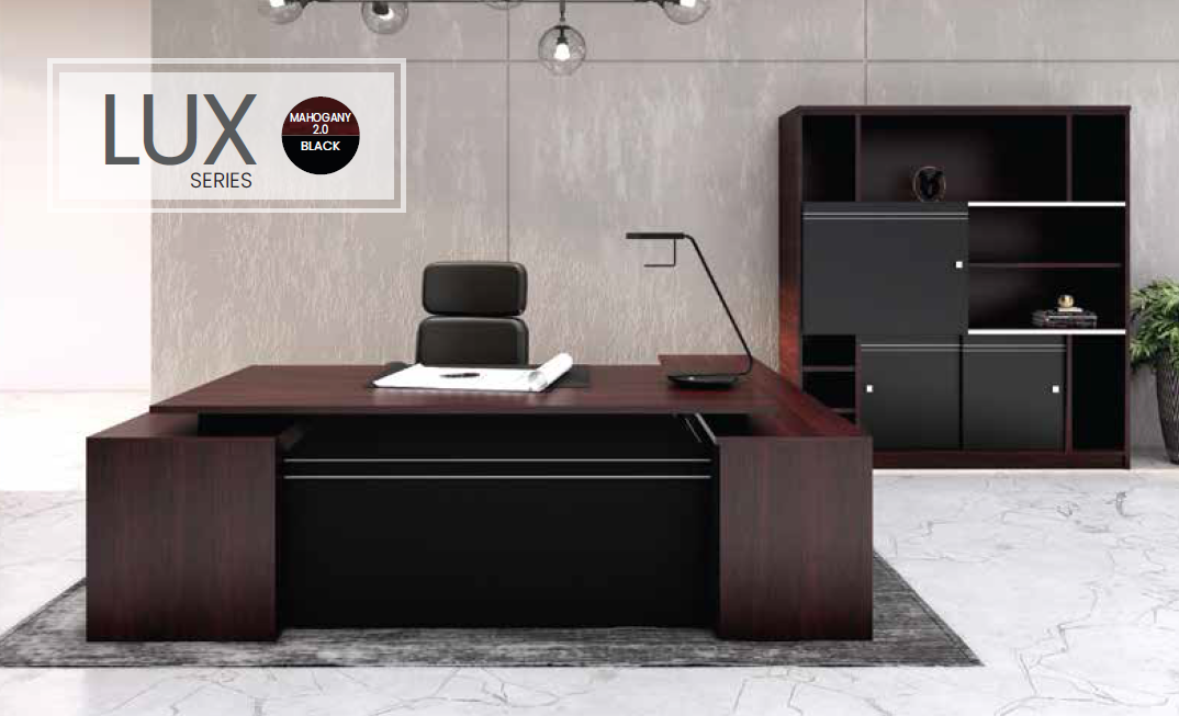 LUX SERIES EXECUTIVE TABLE / MAIN TABLE + CABINET