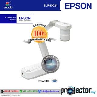 EPSON ELPDC21 VISUALIZER DOCUMENT CAMERA, HDMI, VGA, USB-B PORT