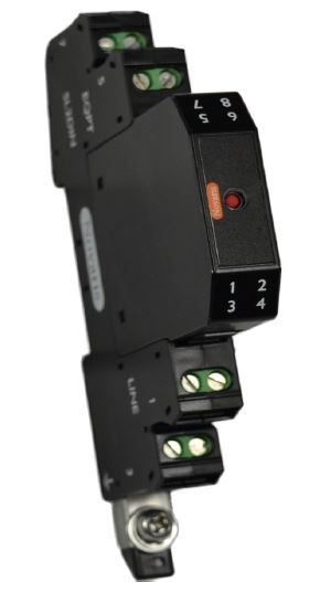 Signal Surge Protector, 68VDC, 2.5A, 20kA, Indicator, 1 Pair c/w Base and alarm output SLH2-68