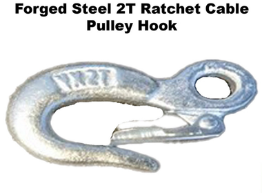 FORGED STEEL 2T RATCHET CABLE PULLEY HOOK RG101