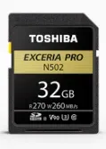 TOSHIBA EXCERIA PRO N502 UHS-2 (R270/W260) U3