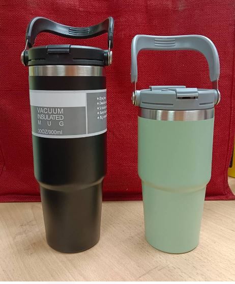 Cenderahati / Sourvenir Thumbler Stainless Steel With Straw 900ml