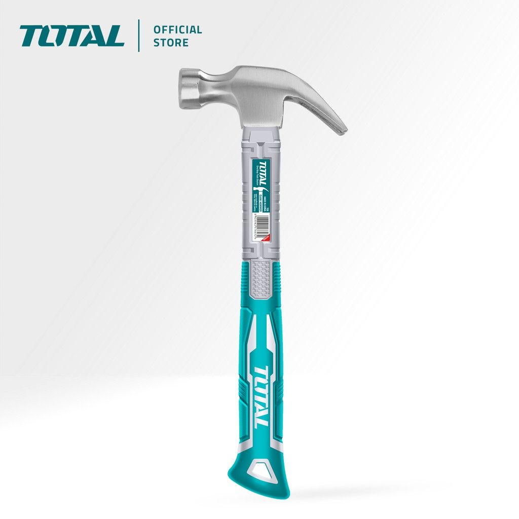 TOTAL CLAW HAMMER FIBREGLASS HANDLE + HEAT TREATED CARBON STEEL HEAD (220G/450G) THTS7308/THTS7316