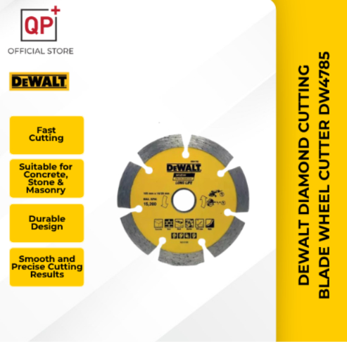 DEWALT DIAMOND CUTTING BLADE WHEEL CUTTER DW4785 4"  l PEMOTONG l 切割片-