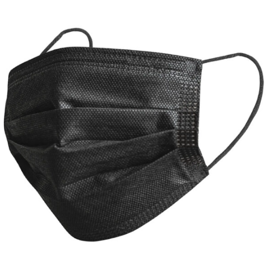 Face Mask Disposable Earloop 3ply Face Masks 01430 50pcs , 4ply KN95 & KF94 10pcs Kids & Adult 43217 Black SL-01430-KK