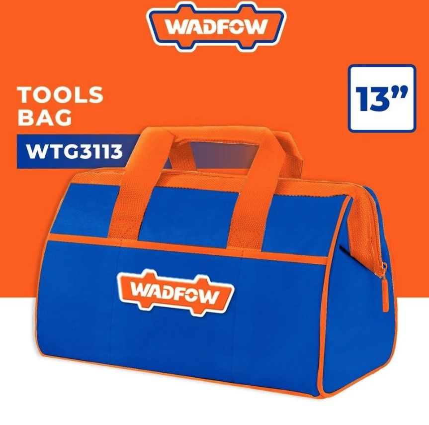 WADFOW TOOLS BAG (13"), W/ 3 POCKETS OUTSIDE, RIGID FRAME, MAX. LOAD: 12KG - WTG3113