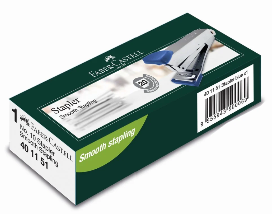 Faber-Castell Stapler no. 10 blue box of 1