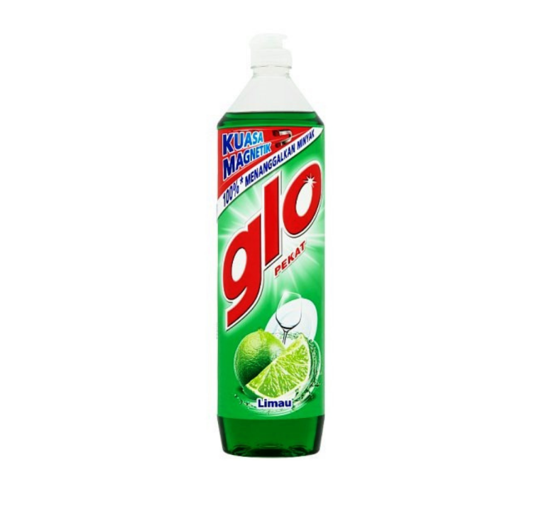 GLO CONCENTRATED DISHWASHING LIQUID LEMON 900ML