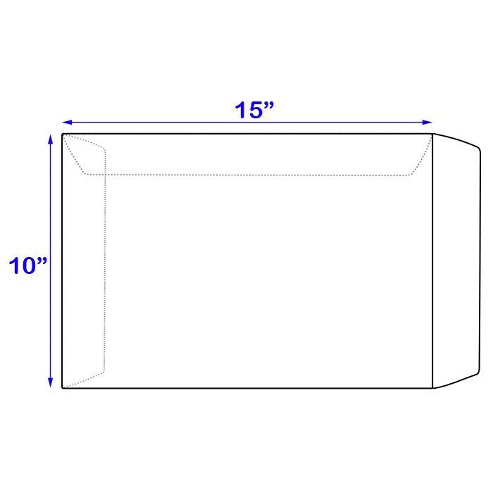 10" X 15" WHITE ENVELOPE