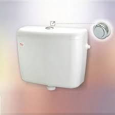Techplas Elegen Cistern Single / Double Push Flush Button / Low Level / High Level |( 1101 Double Flush)