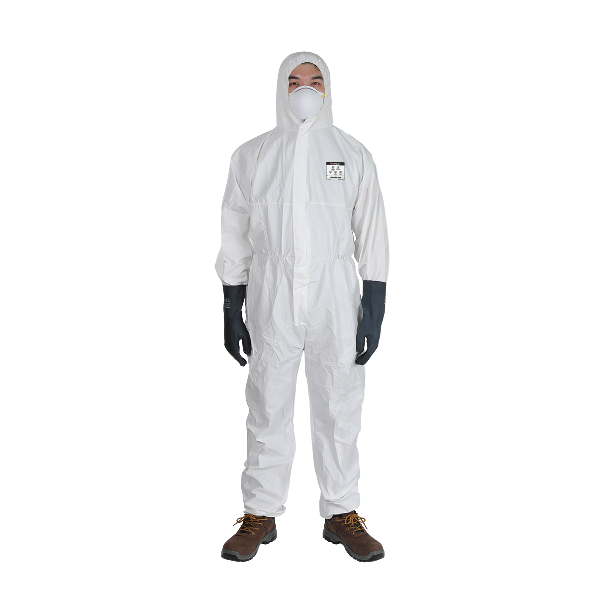 WORKSAFE CHEMPRO 1800 DISPOSABLE COVERALL WHITE SIZE S