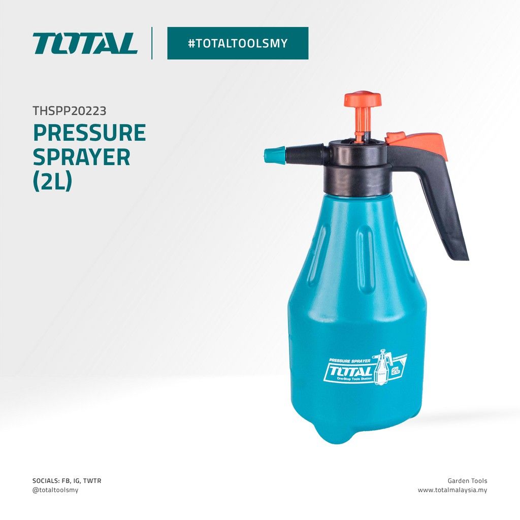 TOTAL THSPP20223 PRESSURE SPRAYER (ADJUSTABLE NOZZLE WITH STRAIGHT JET AND MIST SPRAY.)