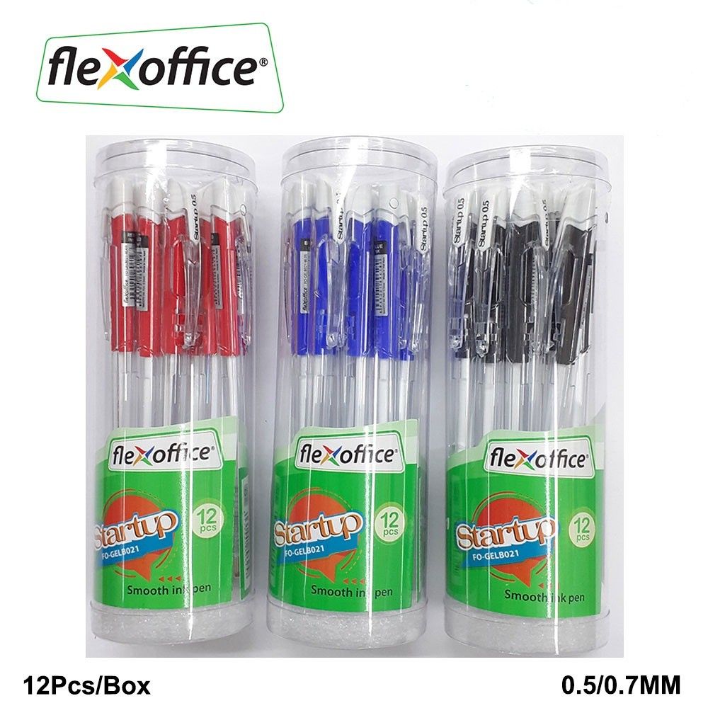 Flex office Ball Pen 0.5mm/0.7mm 12pcs
