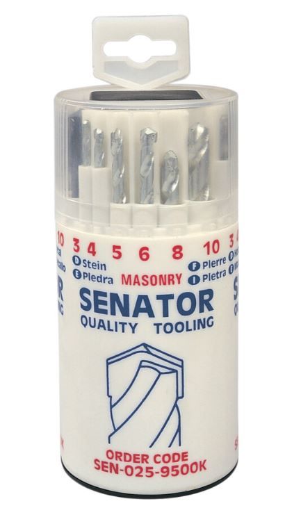 Senator Jobber Drill Sets, Standard Length, Metric, High Speed Steel, Set Of 18 SEN0259500K
