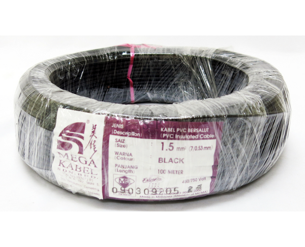 SE SETIA ELECTRIC 1.5MM 1 /METER CABLE BLACK