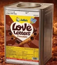 *Tin Biscuit - Julie’s Love Letter Chocolate 4.5KG