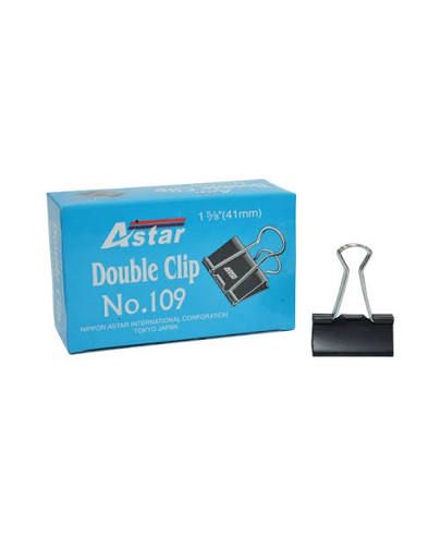 **ASTAR NO109 41MM DOUBLE CLIP BINDER CLIP