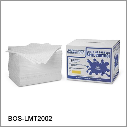 PROGUARD OIL ONLY LAMINATE SORBENT PAD BOS-LMT2002 41cm x 51cm