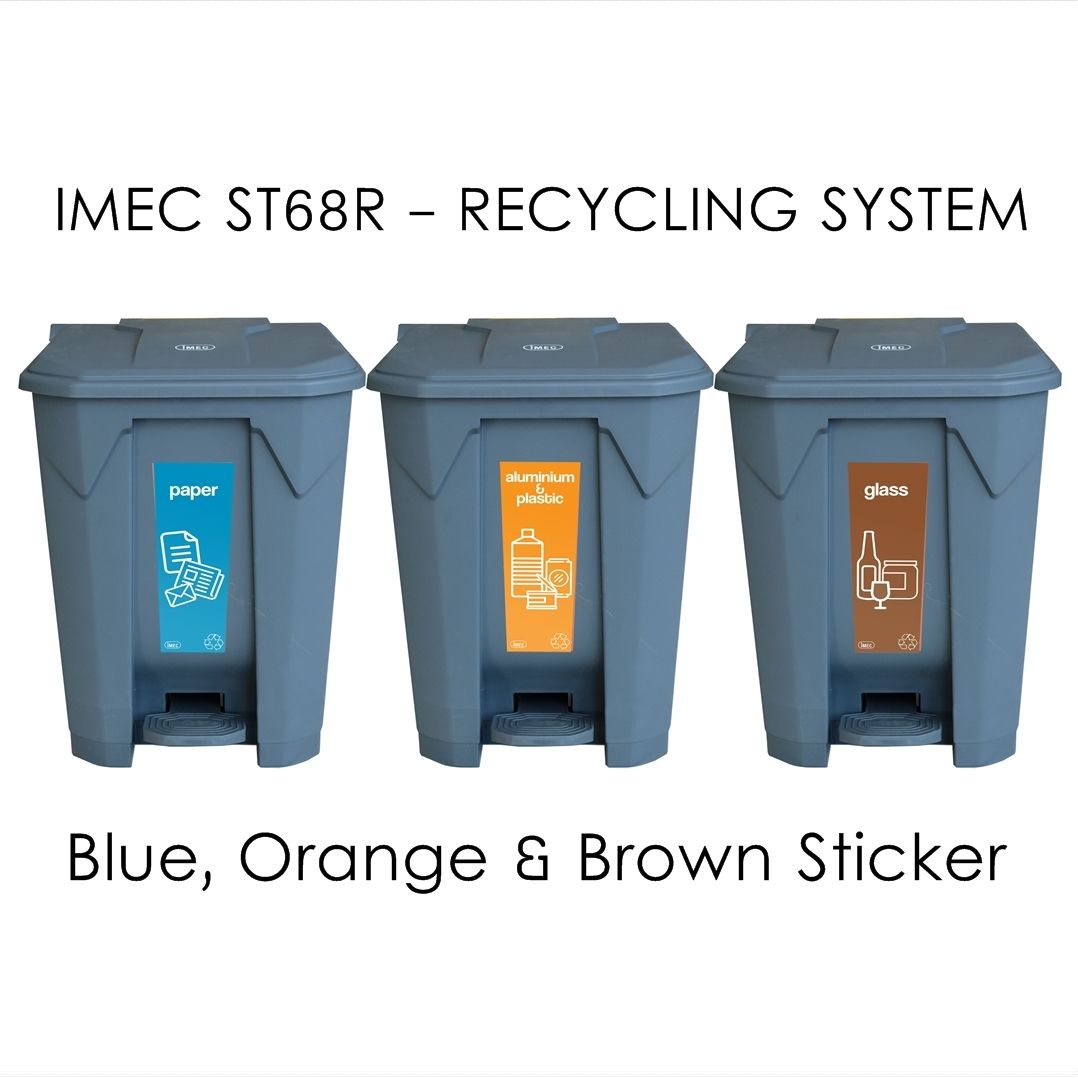 IMEC Recycle Bin (Step Bin / Flap Bin) 68 Liter