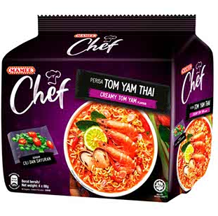 MAMEE CHEF CREAMY TOM YAM 82G (4 PACK)