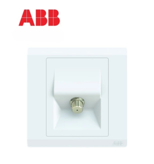 ABB INORA 1 GANG SAT OUTLET TV SOCKET - 45 DEGREE / WHITE (BL308)