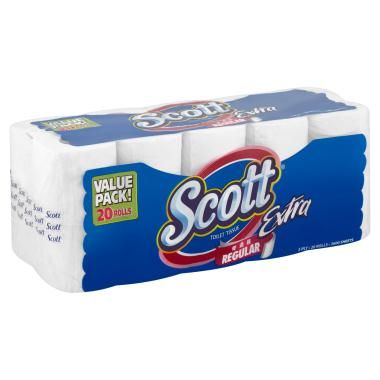 Scott Extra Toilet Tissue Regular 2 Ply 20 Rolls