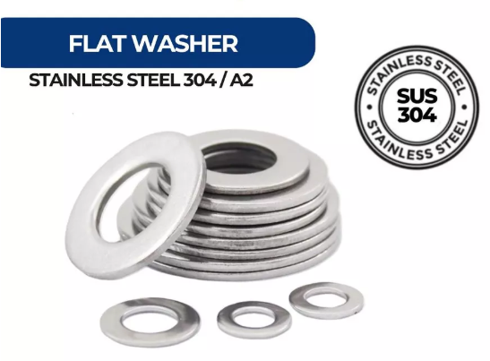 Flat Washer - M10 & M12 - (304 Stainless Steel)