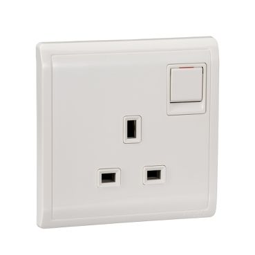 Schneider Electric 13A 250V 1 Gang Switched Socket