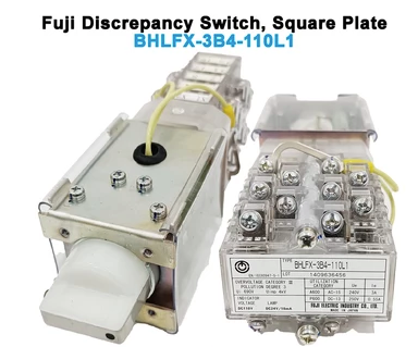 Fuji Discrepancy Switch, Square Plate Voltage:110VDC, 4 Poles, LED