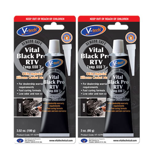 V-TECH VT-157P VITAL BLACK PRO RTV (85GM) (OE MATERIAL)