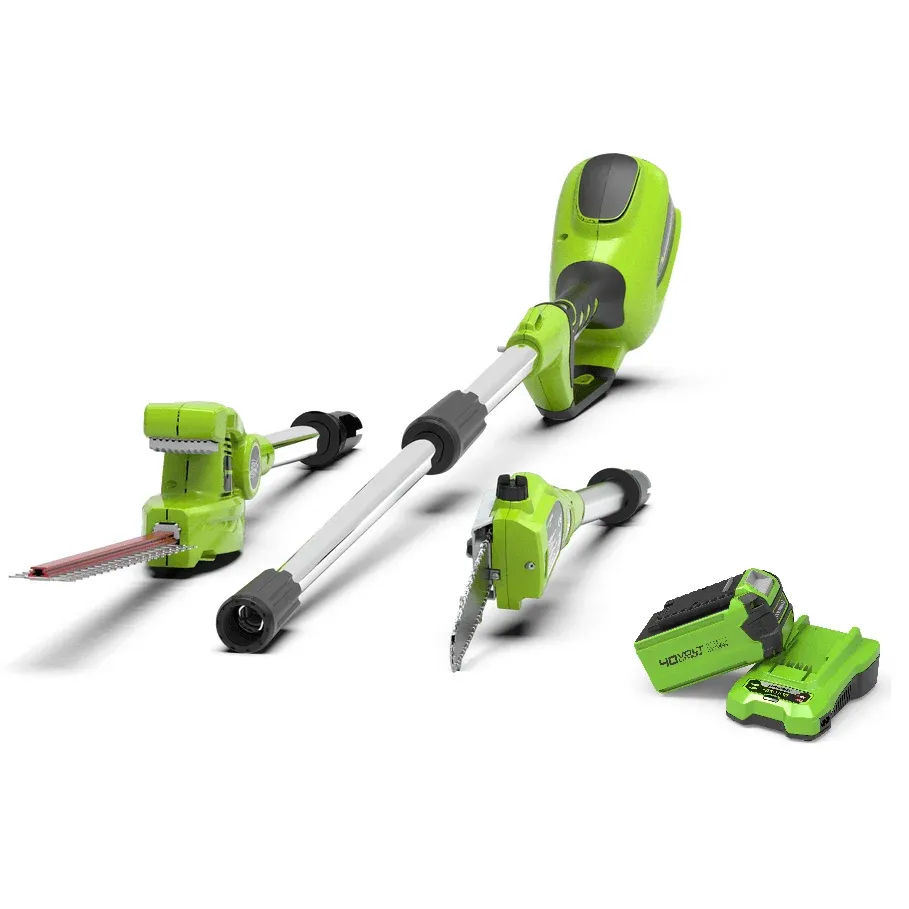 GREENWORKS 40V POLE SAW & HEDGE TRIMMER G40PSHT